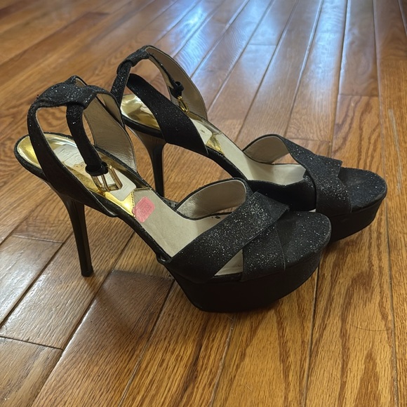 Michael kors black glitter sparkle high heels 👠 9 - Picture 4 of 8
